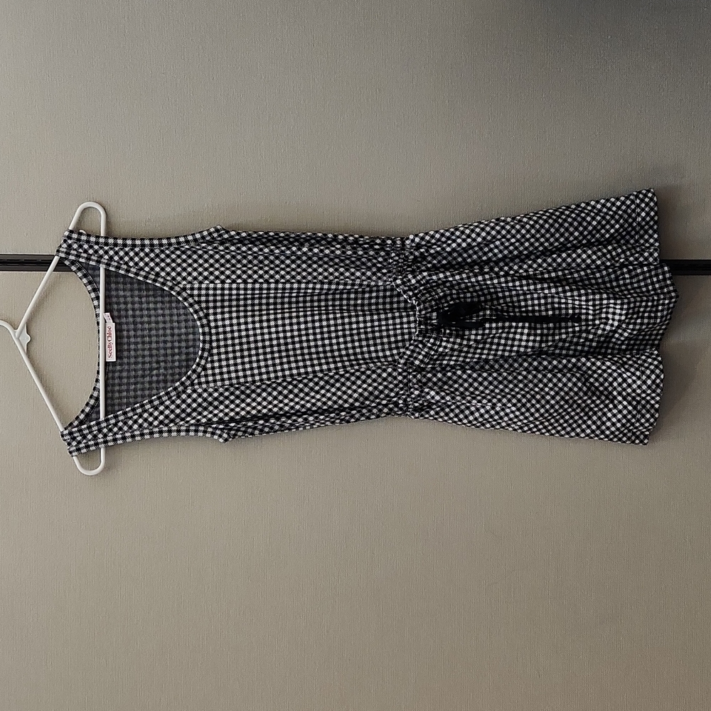 See By Chloe Black and White Plaid Dress Size 2